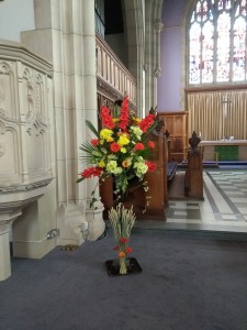 An arrangement from Harvest Festival