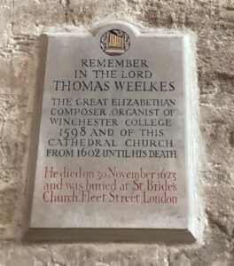 Weelkes memorial