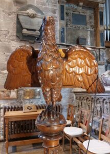 Eagle lectern in Ross on Wye